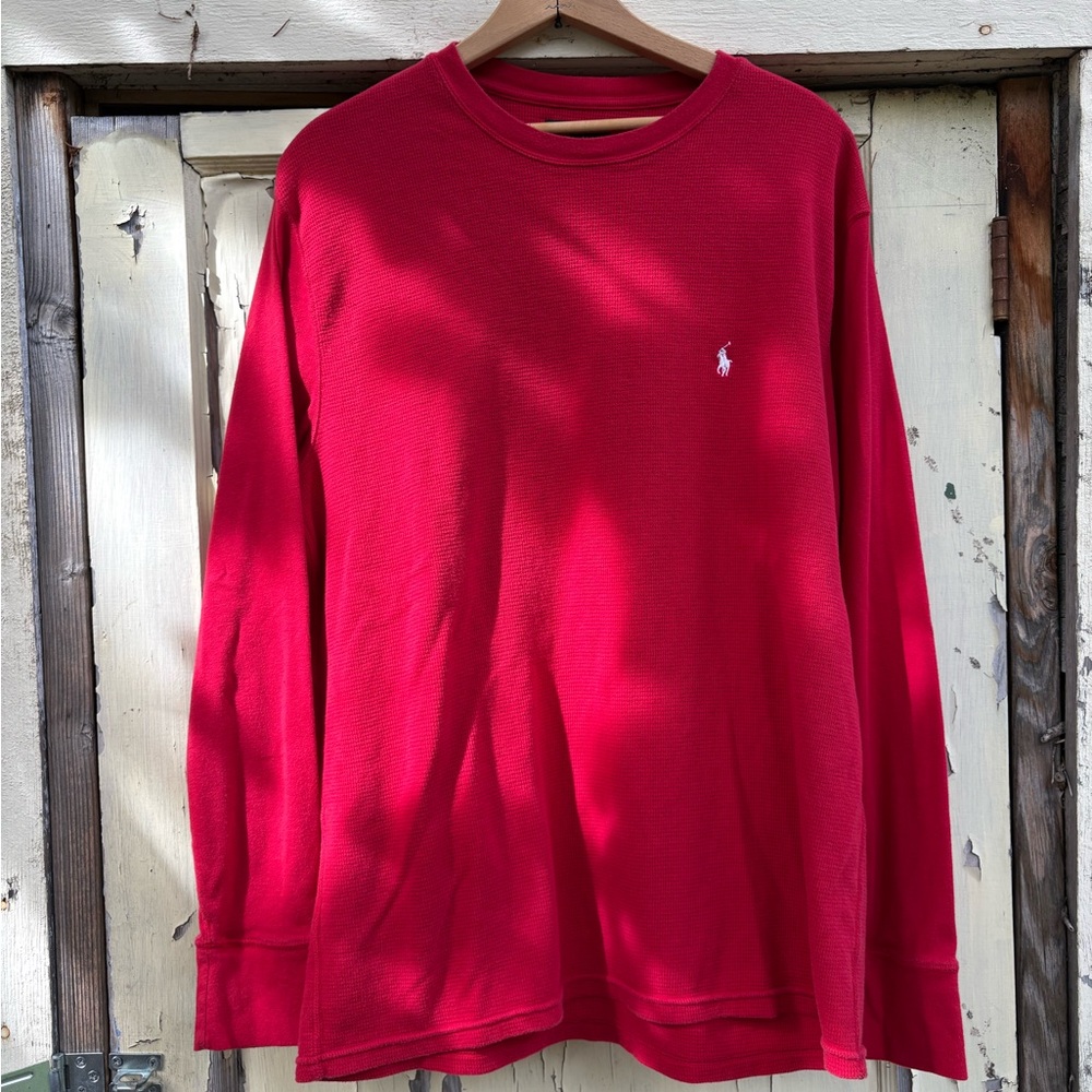Polo Ralph Lauren Red Long Sleeve Tee